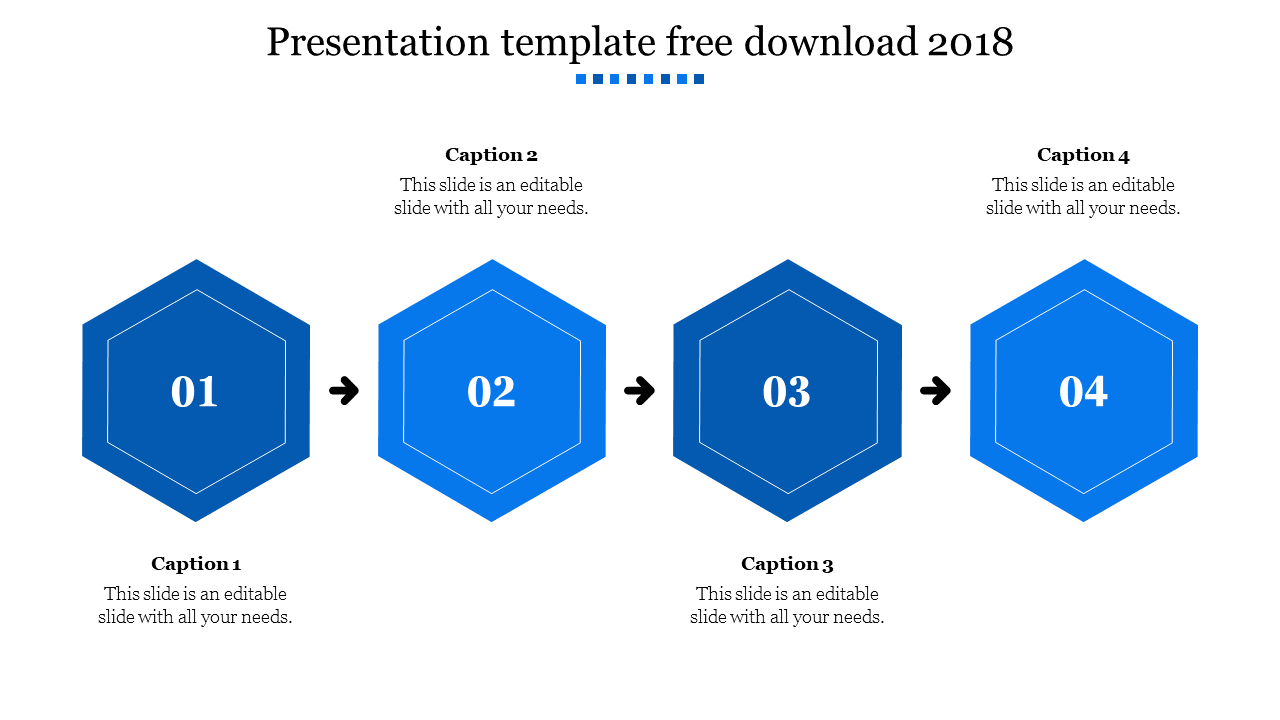 presentation template free download 2018-Blue